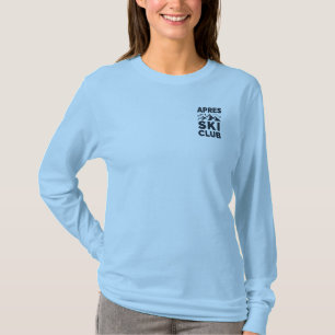 Apres Ski Club Berg Logo - Aangepaste Heren Winter T-shirt