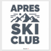 Apres Ski Club Berg Logo - Heren Winter Aangepast