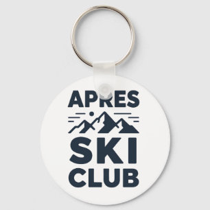 Apres Ski Club Berg Logo - Heren Winter Maatwerk Sleutelhanger