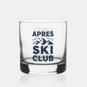 Apres Ski Club Berglogo - Heren Winter Aangepast Whisky Glas