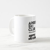 Apres Ski Club Coffee Mug – Winter Ski Lover Gift (Devant gauche)