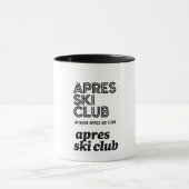 Apres Ski Club Coffee Mug – Winter Ski Lover Gift (Centre)