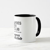 Apres Ski Club Coffee Mug – Winter Ski Lover Gift (Devant droit)