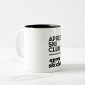 Apres Ski Club Coffee Mug – Winter Ski Lover Gift (Devant gauche)