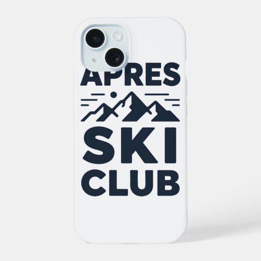 Apres Ski Club Mountain Logo - Custom Mens Winter (Verso)