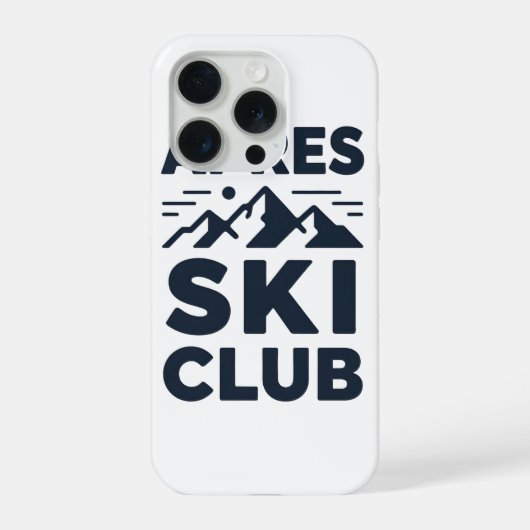 Apres Ski Club Mountain Logo - Custom Mens Winter  iPhone Hoesje (Achterkant)