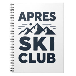Apres Ski Club Mountain Logo - Custom Mens Winter  Notitieboek