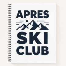 Apres Ski Club Mountain Logo - Custom Mens Winter 