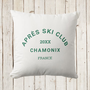 Après Ski Club Winter Groen Skigebied Crest Buitenkussen