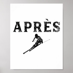 Apres Ski Coach Ski-instructeur Skiloper Poster