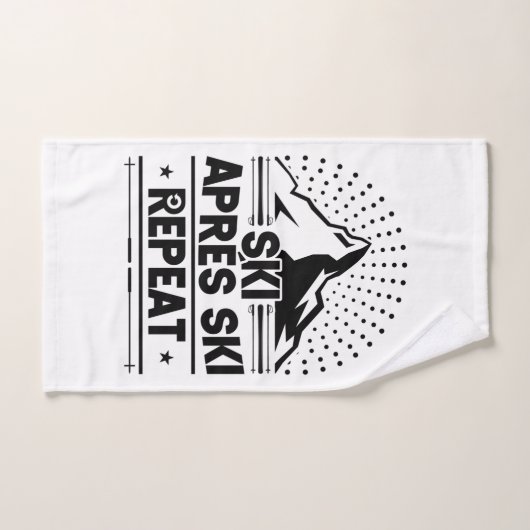 Aprés Ski De Neige Répéter (Serviette à main)
