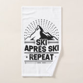 Aprés Ski De Neige Répéter (Serviette à main)
