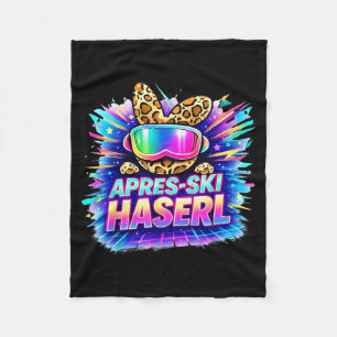 Après ski haserl shirt – skigebied winterfeest cad fleece deken