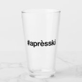 APRES SKI Hashtag Glas (Voorkant)