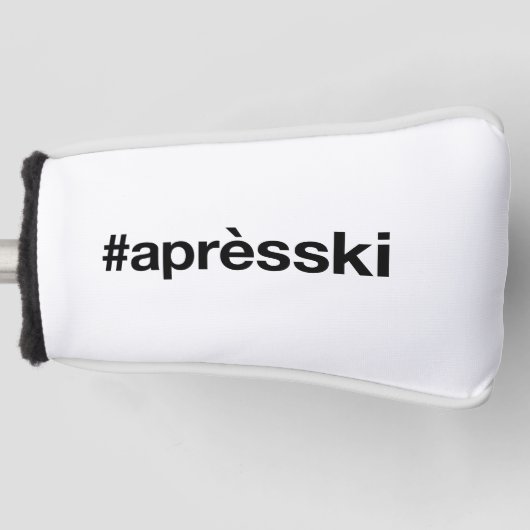 APRES SKI Hashtag Golfheadcover (Voorkant)