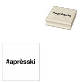 APRES SKI Hashtag Rubberstempel (Gestempeld)