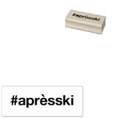 APRES SKI Hashtag Rubberstempel (Gestempeld)