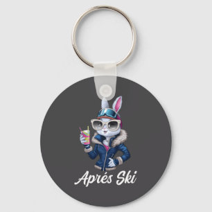 Apres Ski Hoed Feest Design Ski Konijn Skiloper Ou Sleutelhanger