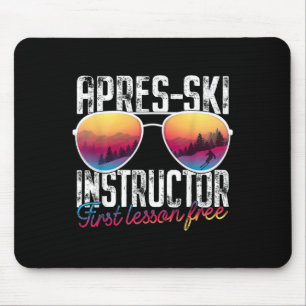 Apres Ski Instructeur Eerste Les Gratis Grappig Sk Muismat