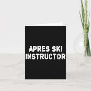 Apres ski instructeur shirt vrouwen mannen skien w kaart