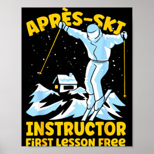 Apres-ski-instructeur skiet Apres-ski-instructeur Poster