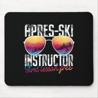 Apres Ski Instructor First Lesson Free Funny Skiin Muismat