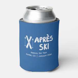 Apres Ski Jaarlijkse Familie Vriend Ski Trip Naam Blikjeskoeler