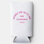 Après Ski met mij Hot Pink Ski Crest Party (Voorkant)