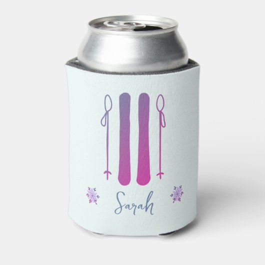 Apres Ski Neon Winter Bachelorette Blikjeskoeler (Blikje Achterkant)