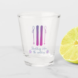 Apres Ski Neon Winter Bachelorette Shot Glas