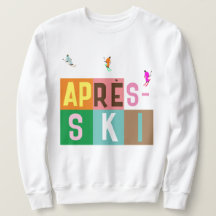 Après-ski Retro Skiers Color Block