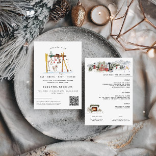 après-ski vrijgezellenfeest kaart