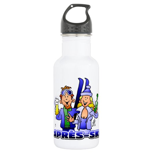 Après-ski Waterfles (Voorkant)