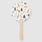 Apres Ski Weekend Bachelorette Game Grooms Gezicht Handwaaier (Voorkant)