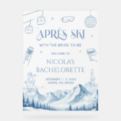 Apres Ski Winter Bachelorette Party Welcome  (Recto)