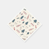 Apres Ski Winter Party Champagne Roze servetten (Hoek)