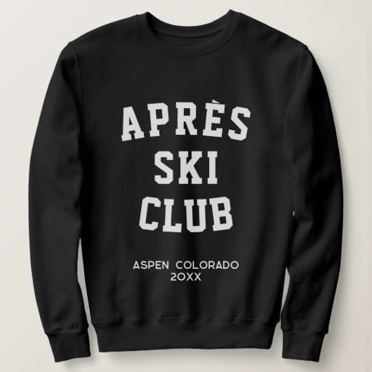 Après ski winterskireis Matching Groep Ski Trui (Design voorkant)