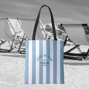Apres Skiclub Retro Blue Stripe Ski Accessoire Draagtas