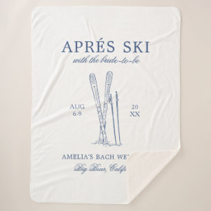Après skiën met de bruid om Bach Weekend Sherpa Deken
