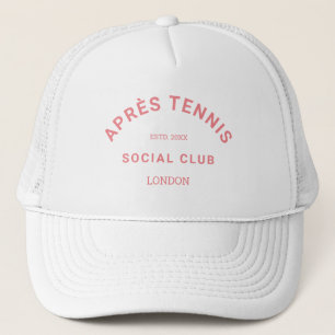 Après Tennis Social Club Aangepaste Roze Wapen Trucker Pet