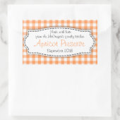 Apricot confiture orange aliment autocollant étiqu (Sac)