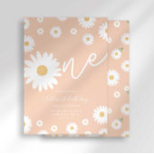 Apricot Daisy 1er anniversaire Invitation