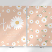 Apricot Daisy Invitation du 2e anniversaire