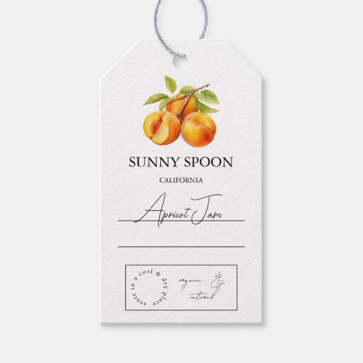Apricot Hang Label Cadeaulabel (Voorkant)