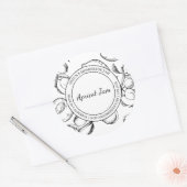 Apricot Jam Croquis étiquette moderne (Enveloppe)