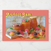Apricot Jam Jar Étiquette (Étiquettes simples)