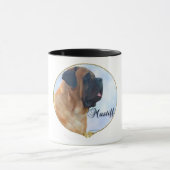 Apricot Mastiff Portrait Mug (Centre)