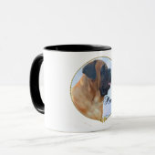 Apricot Mastiff Portrait Mug (Devant gauche)