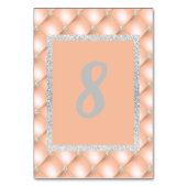 APRICOT PEACH DIAMOND MODERNE NUMÉRO DE TABLE (Par défaut)