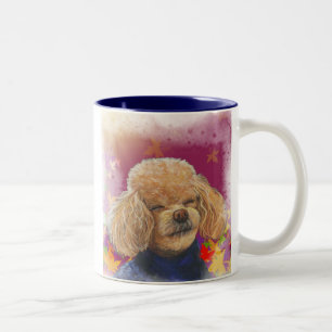 Apricot Poodle Fall quitte l'Art Print Coffee Mug